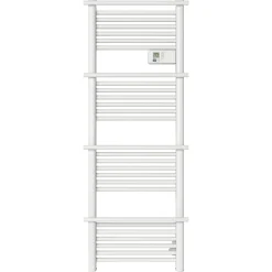 Sèche-Serviettes Électrique|GoodHome Sèche-serviettes électrique à inertie sèche Solna blanc 750W 7 m²