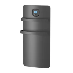 Sèche-Serviettes Soufflant|Noirot Sèche-serviettes électrique à inertie sèche Anuri gris 500W + soufflerie 700W