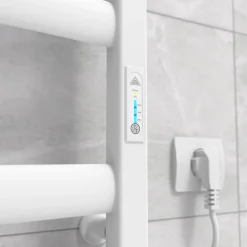Laris Sèche-serviettes électrique ATLANT 500x900 avec minuterie ECO, 210W, Blanc