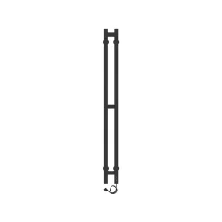 Sèche-Serviettes Électrique|Laris Sèche-serviettes électrique DUET 80x1200 avec minuterie ECO, 80W, Noir