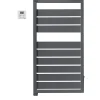 Acova Sèche-serviettes électrique à inertie fluide Astrakan grey aluminium 500W