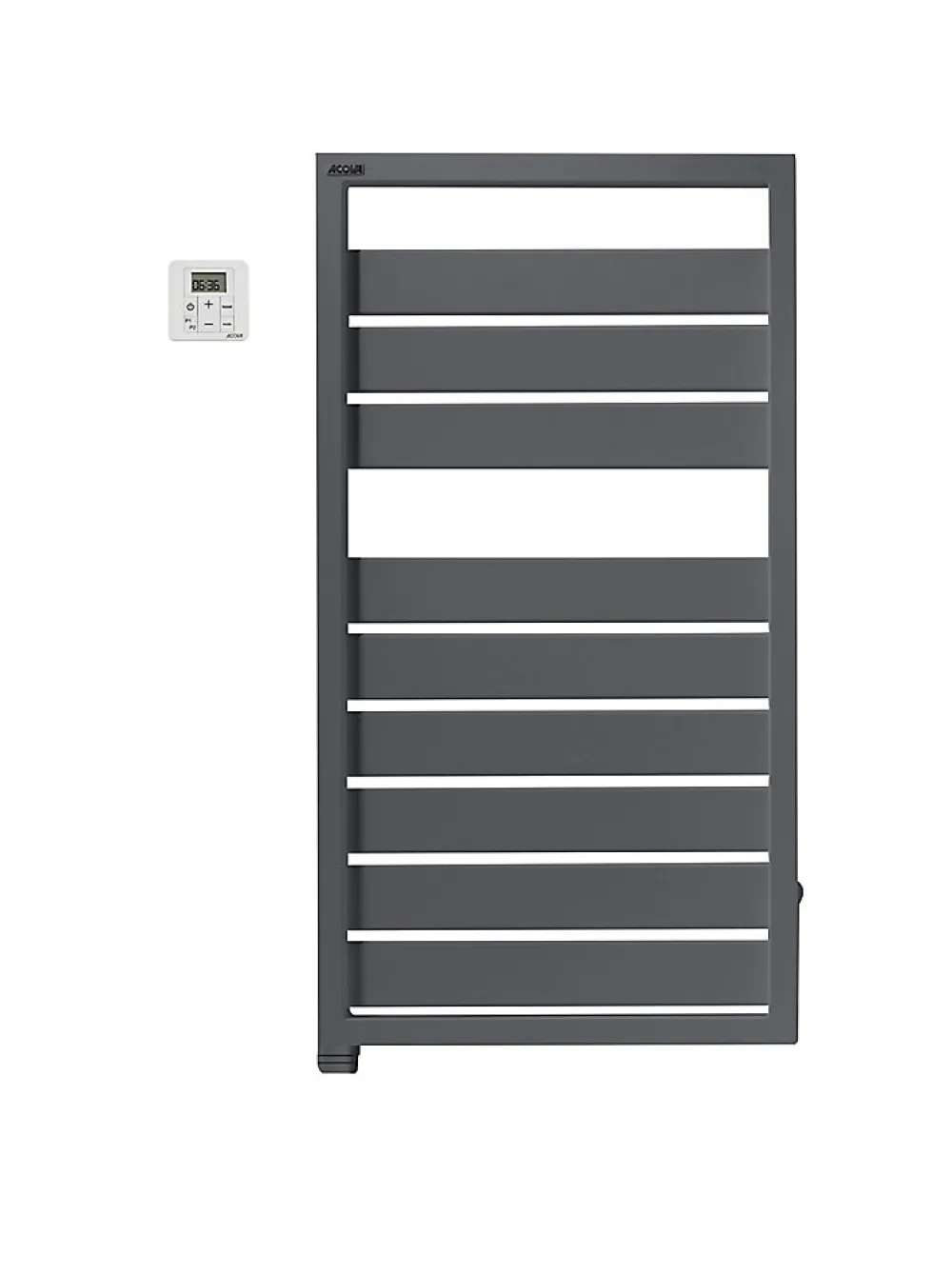 Acova Sèche-serviettes électrique à inertie fluide Astrakan grey aluminium 500W