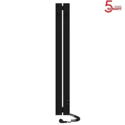 Sèche-Serviettes Électrique|Laris Sèche-serviettes électrique BOSTON 150x1200 avec minuterie ECO, 120W, Noir