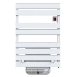 Sèche-serviettes électrique à inertie fluide Kalia Cameron blanc soufflerie 1300W