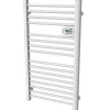 Sèche-serviettes électrique à inertie fluide Kalia Montana blanc 500W