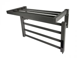 Sèche-Serviettes Soufflant|Pureline Sèche-serviettes électrique avec étagère gris anthracite 55W