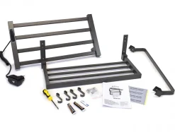 Sèche-Serviettes Soufflant|Pureline Sèche-serviettes électrique avec étagère gris anthracite 55W