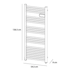 Sèche-Serviettes Électrique|Carrera Sèche-serviettes électrique à inertie sèche Alani blanc 750W