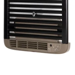 Deltacalor Sèche-serviettes électrique à inertie fluide Stendino 500W + soufflerie 1000W noir