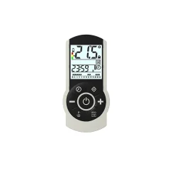 Deltacalor Sèche-serviettes électrique à inertie fluide Stendino 500W + soufflerie 1000W noir