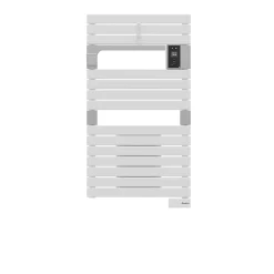 Sauter Sèche-serviettes électrique à inertie fluide Asama connectable blanc 500W + soufflerie 1000W