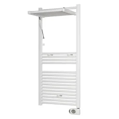 Sèche-Serviettes Électrique|Deltacalor Sèche-serviettes électrique à inertie fluide Stendino 500W blanc