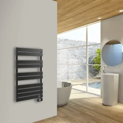 Delonghi Sèche-serviettes électrique à inertie fluide Marquis noir 500W