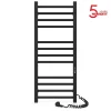 Laris Sèche-serviettes électrique ALFA 500x1200 avec minuterie ECO, 225W, Noir