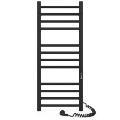 Laris Sèche-serviettes électrique ALFA 500x1200 avec minuterie ECO, 225W, Noir