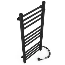 Laris Sèche-serviettes électrique ALFA 500x1200 avec minuterie ECO, 225W, Noir