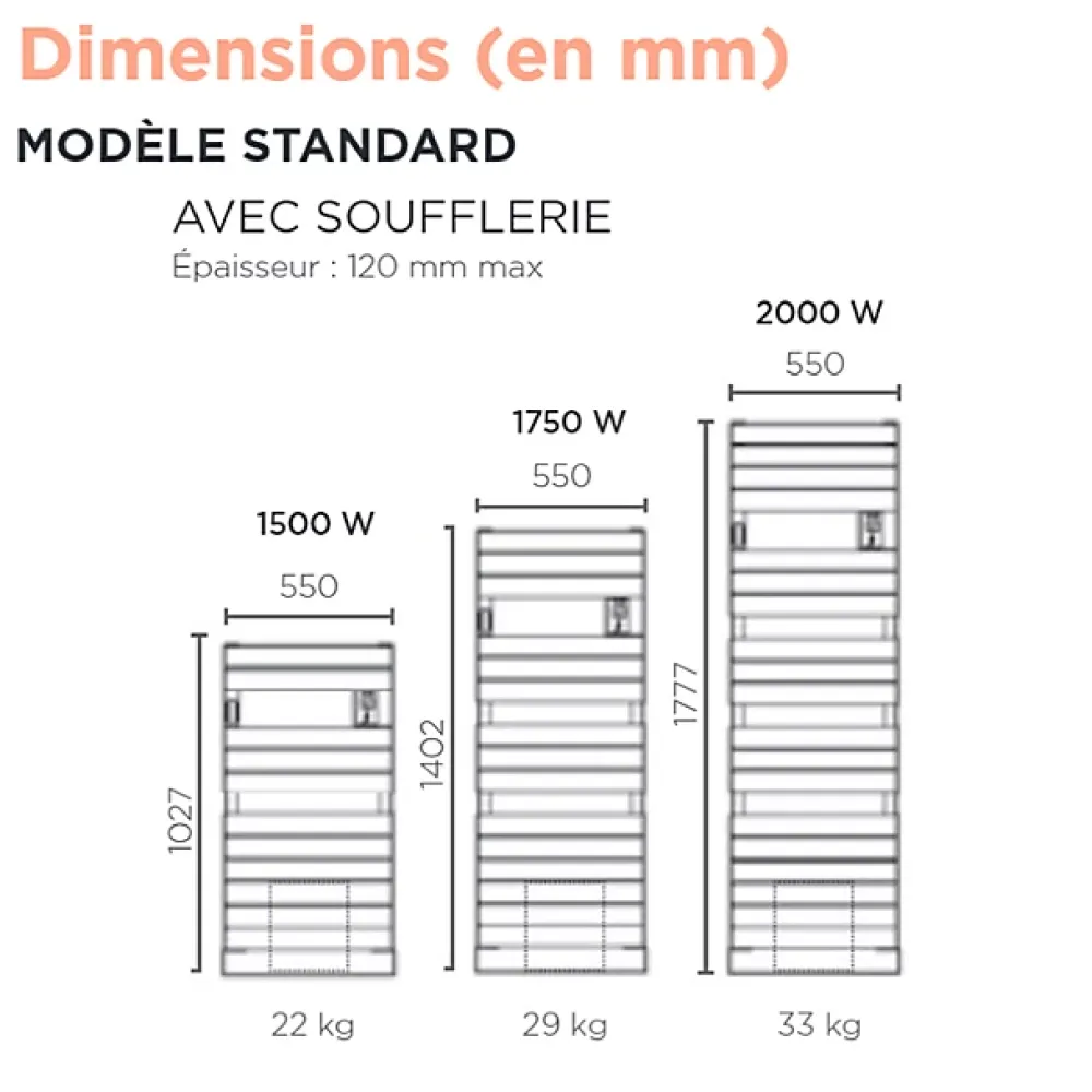 Thermor Sèche-serviettes Riviera 2 avec soufflerie 2000W gris roche - - 498628