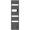 Thermor Sèche-serviettes Riviera 2 étroit avec soufflerie 1500W gris menhir - - 498254
