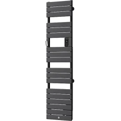 Thermor Sèche-serviettes Riviera 2 étroit avec soufflerie 1500W gris menhir - - 498254