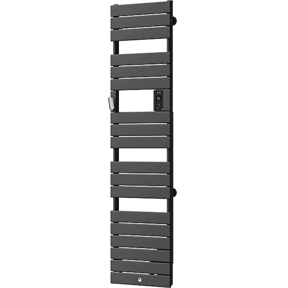 Thermor Sèche-serviettes Riviera 2 étroit avec soufflerie 1750W gris menhir - - 498262