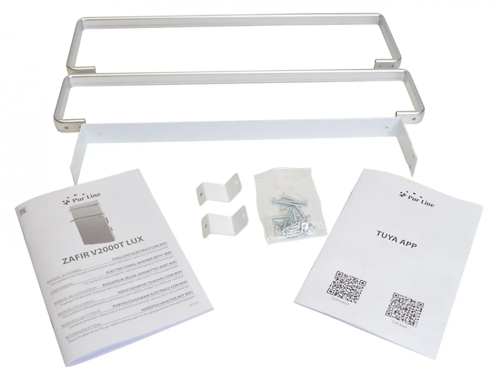 Sèche-Serviettes Soufflant|Pureline Sèche-serviettes verre trempé miroir display LED 2000W