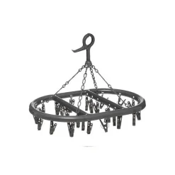 Etendoir À Linge|B Basic & Co Séchoir à Linge "24 Pinces" 44cm Gris