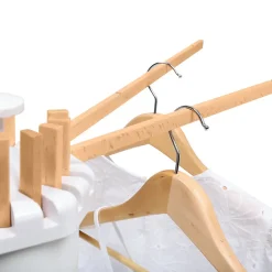 Etendoir À Linge|IDMarket Séchoir à linge à rayons rotatif et pliable capacité 21M blanc et bois