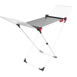 Vileda Séchoir à Linge Etendage pliable Tubes Anti-plis 19 m avec ailes