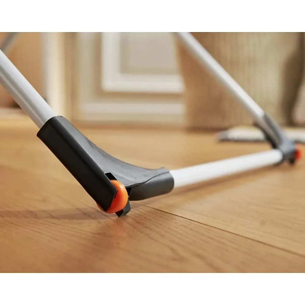 Vileda Séchoir à Linge Etendage pliable Tubes Anti-plis 19 m avec ailes