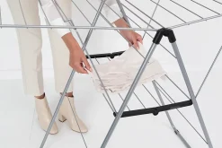 Etendoir À Linge|Brabantia Séchoir à linge Hangon gris metalic 25 m