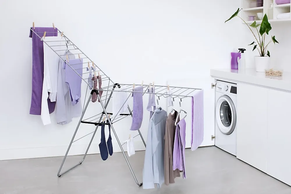 Etendoir À Linge|Brabantia Séchoir à linge Hangon gris metalic 25 m