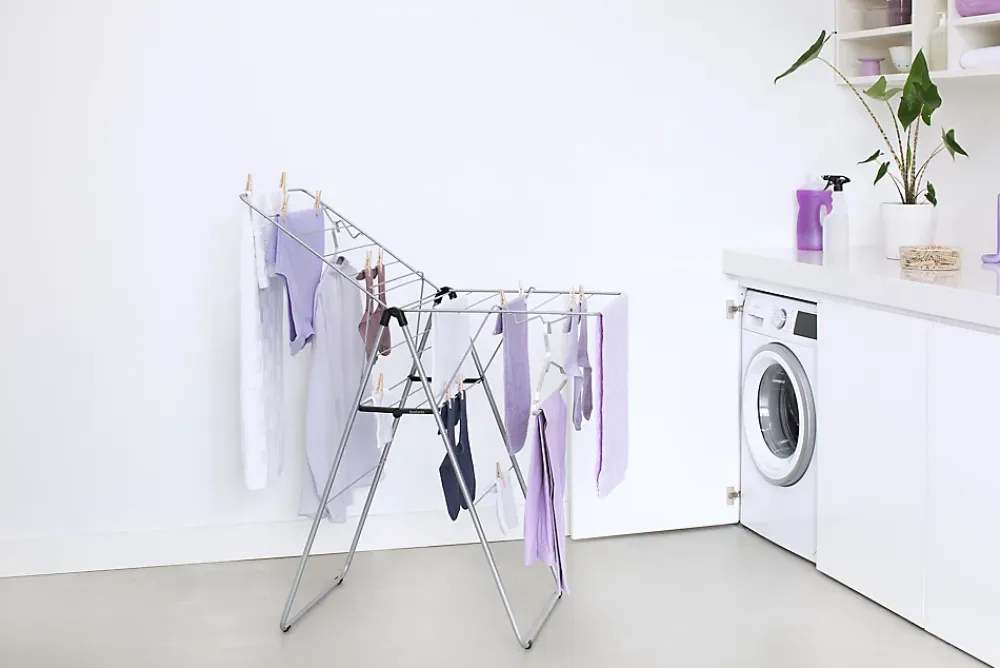 Etendoir À Linge|Brabantia Séchoir à linge Hangon gris metalic 15 m