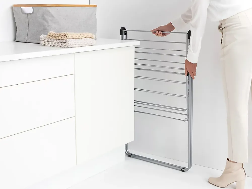 Etendoir À Linge|Brabantia Séchoir à linge Hangon gris metalic 15 m
