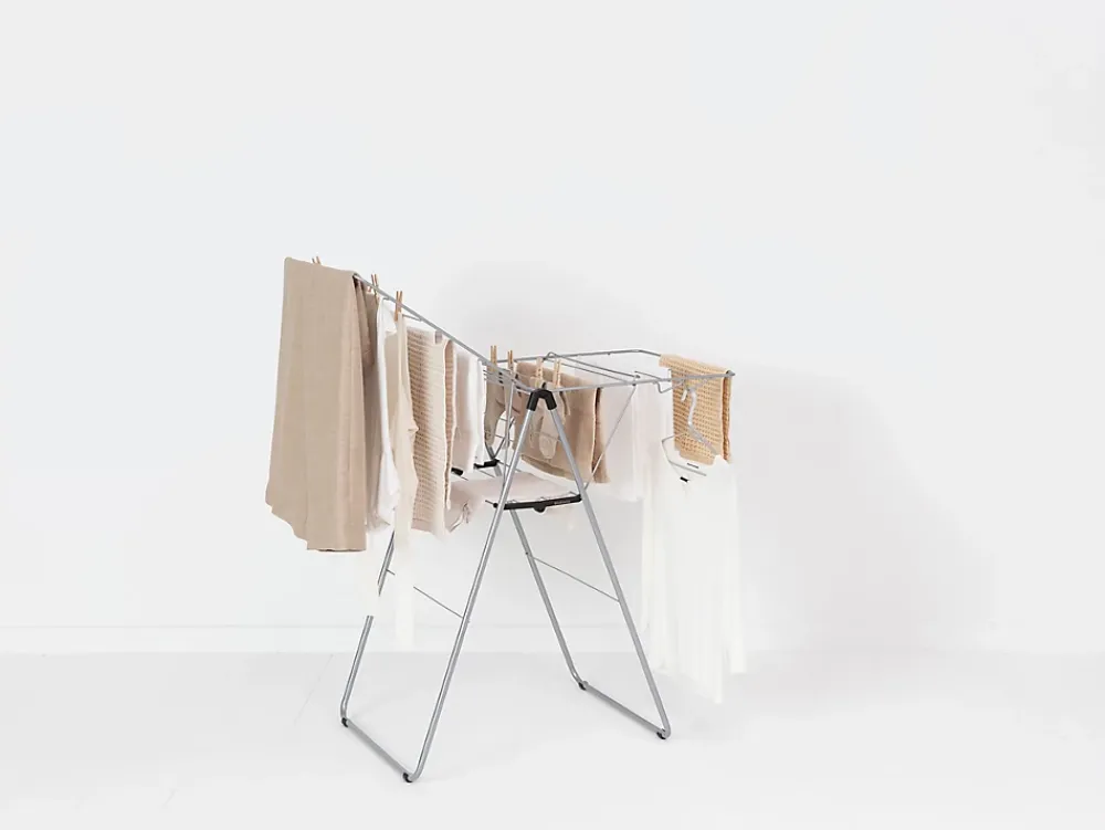 Etendoir À Linge|Brabantia Séchoir à linge Hangon gris metalic 15 m