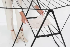 Brabantia Séchoir à linge Hangon noir mat 20 m
