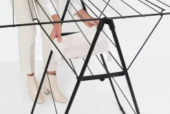 Etendoir À Linge|Brabantia Séchoir à linge Hangon noir mat 15 m