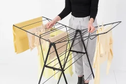 Etendoir À Linge|Brabantia Séchoir à linge Hangon noir mat 15 m