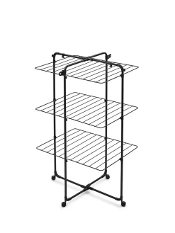 Brabantia Séchoir à linge Hangon Tower noir 23 m