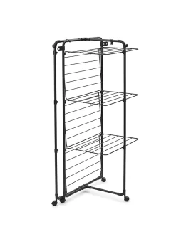 Brabantia Séchoir à linge Hangon Tower noir 23 m