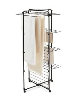 Brabantia Séchoir à linge Hangon Tower noir 30 m