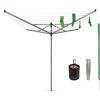 Etendoir À Linge|Brabantia Séchoir à linge parapluie rotatif 50 m d'étendage Lift-O-Matic