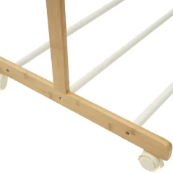 IDMarket Séchoir à linge pliable 3 niveaux RITA capacité 22M en bambou