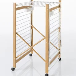 Etendoir À Linge|IDMarket Séchoir à linge pliable DELUXE capacité 27M blanc et effet bois