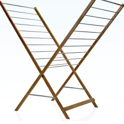 Kitchen Move Séchoir à linge pliable XENIA bois 10M