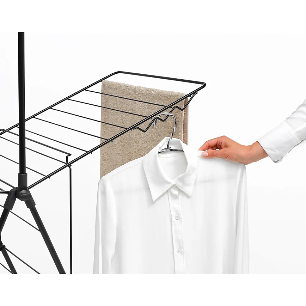 Etendoir À Linge|Brabantia Séchoir à linge pliant noir 20 m d'étendage, Hangon