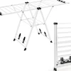 Etendoir À Linge|Giantex Séchoir à Linge Pliante, avec Ailes Latérales Hauteur Réglable, 20 Barres, Chaussures, Vêtements (1,8 M,Blanc)