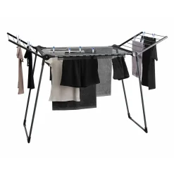 Leifheit Séchoir à linge sur pied 18 m d'étendage, Pegasus 180 noir