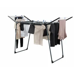 Leifheit Séchoir à linge sur pied 18 m d'étendage, Pegasus 180 noir