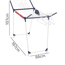 Etendoir À Linge|Leifheit Séchoir à linge sur pied 20 m avec accessoires, Pegasus 200 Solid Comfort