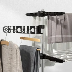 Etendoir À Linge|Homcom Séchoir à linge étendoir pliable ailes latérales 4 niveaux noir